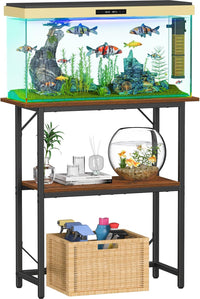 Snughome 10-20 Gallon Fish Tank Stand - Rustic Brown / 30 Gal-2 Tier