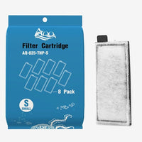 AQQA 8 Pack Aquarium Filter Cartridge Replacement Fish Tank Filter Cartridge for Aquarium Internal Filter (Small)