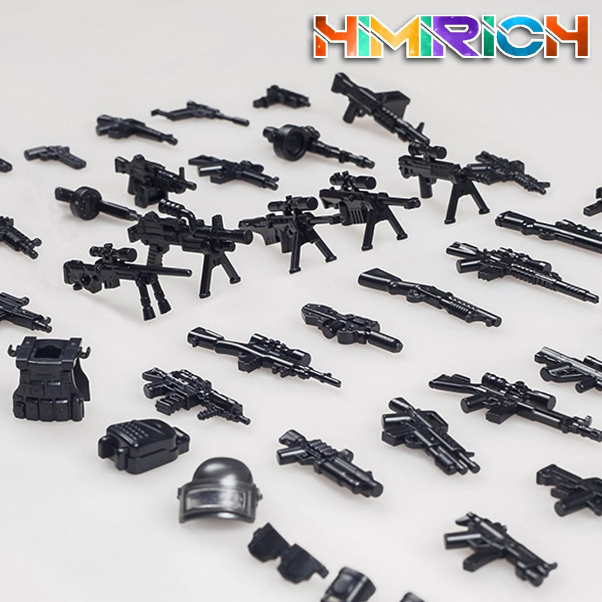 HIMIRICH black military weapons pack accessories for mini figures - view 16