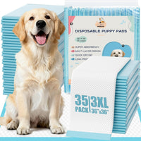 Puppy Pads XL 100 Count, Dog Pee Pads Extra Large - 36"x36"(35 Count)