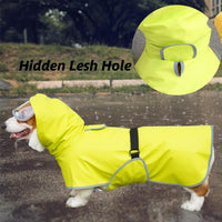 Dog Rain Jacket with Hood for Small Pet - Light Green / Medium - image 3