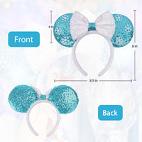 ETLUK Mouse Ears Headband - Icy Blue - image 2