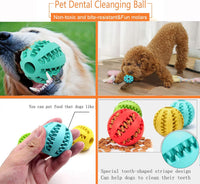 Sunglow 2 Pack Dog Toy Ball – Essentials for Dogs - Blue/Green / 2 in - image 3