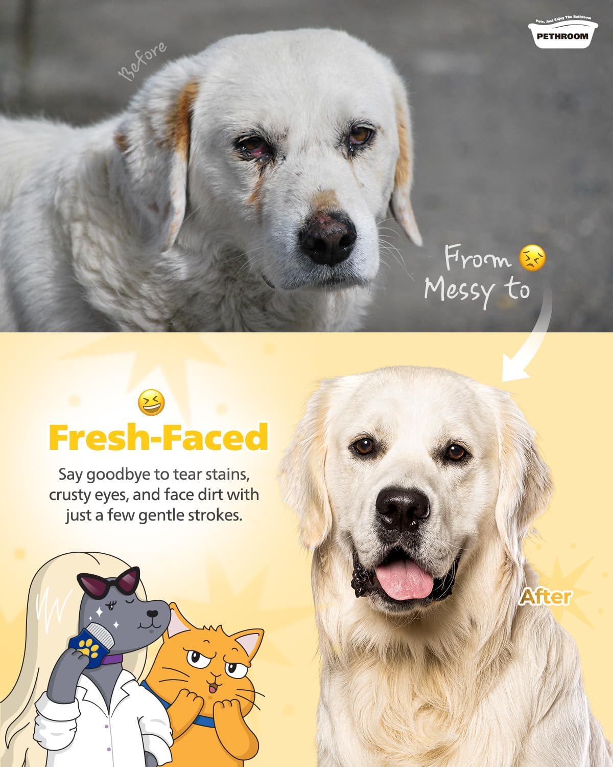 Professional Eye Comb for Pets - One Size - image 3