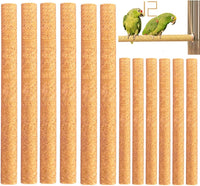 20Pcs Sand Perch Covers for Bird - Yellow / 12pcs 10" x 0.78"