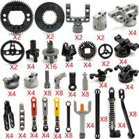 dspitwod 420 piece technic parts set with liftarms, beams, axles and connectors - view 4
