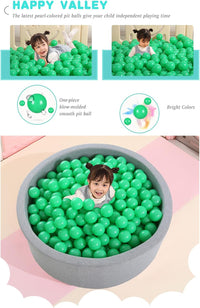 Heopeis green ball pit balls, 2.75 inches, crush proof plastic for kids - view 32