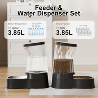 Automatic Dog Water Dispenser & Feeder Food Set - Black / 1 Gallon (Water & food dispenser) - image 2