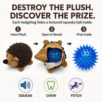 2-in-1 No-Stuffing Hedgehog Dog Toys 3 PCS - Hedgehog dog toys - image 3