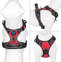 PHOEPET No Pull Dog Harness Medium Reflective Front Clip Vest - Extra Large / Red - image 2