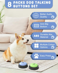 Dog Buttons for Communication - A-8 Pack - image 3