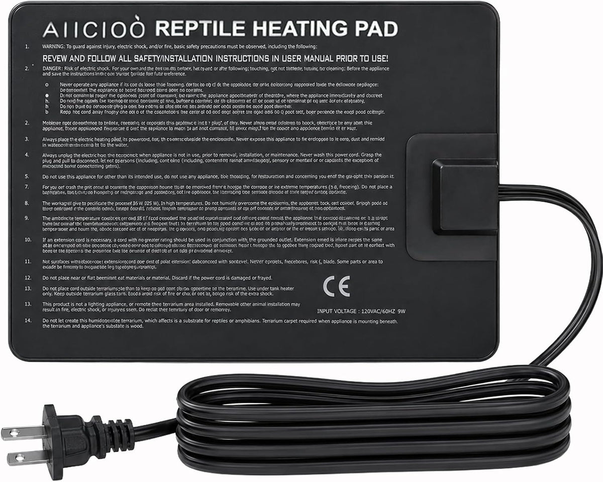 Aiicioo Reptile Heating Pad - 6" X 8"(8W)