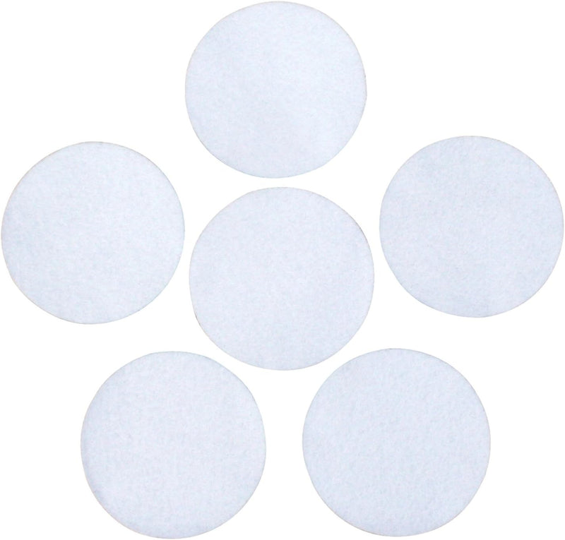 This Season's Colors White Adhesive Felt Circles: Variety of Sizes: 2” - Single Package / 3 Inch Circles