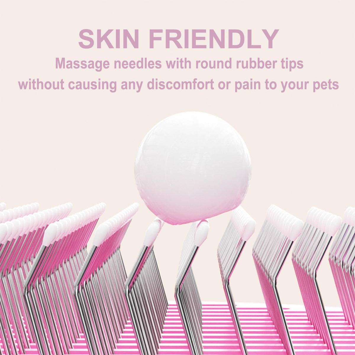 Cat Brush for Indoor Cats for Shedding, Dog Brush - Pink - image 4