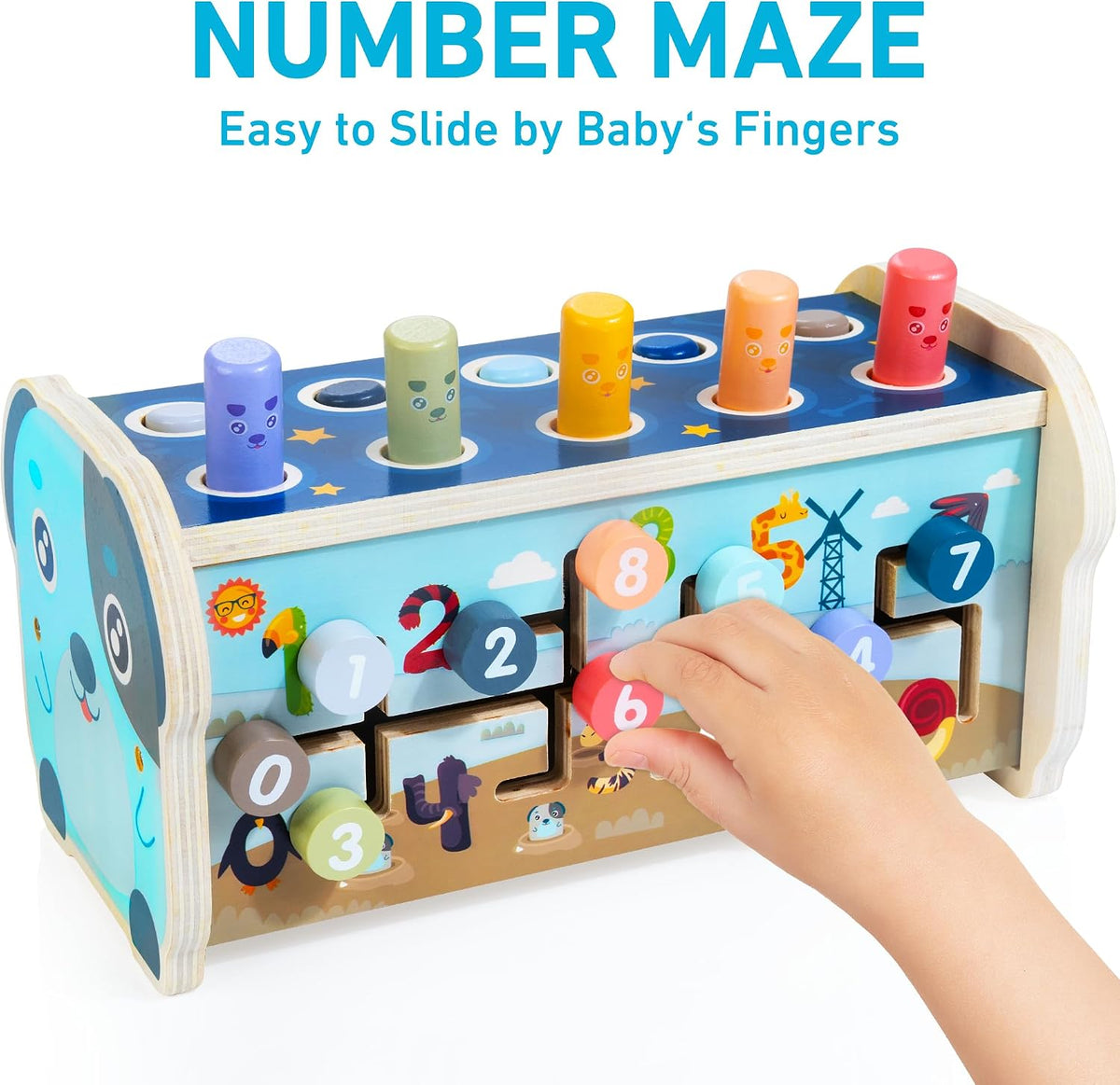 Wooden Hammering Pounding Toy Montessori Toys for 1+ Year Old – Fun for Kids & Family - image 4