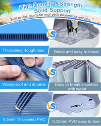 Dog Pool for Large Dogs, Plastic Pool for Dogs - M - 40'' x12“ - image 2