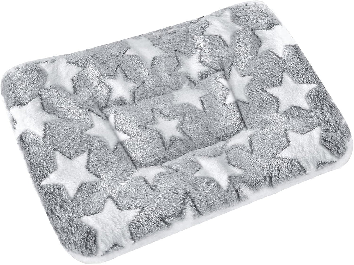 Small Animal Bed Mat, Soft & Warm, Suitable for Guinea Pig - XX-Large(19.7''x15.7'') / Star Grey