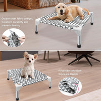 Kuntrust Elevated Outdoor Dog Bed, Medium Size, Cotton Material - Triangle / 4 sided Small - image 3