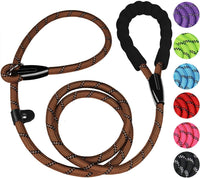 Dog Leash, 6 FT Heavy Duty Dog Leashes with Comfortable Padded Handle,Black – Essentials for Dogs - Brown / 6 Feet x 1/2 Inch