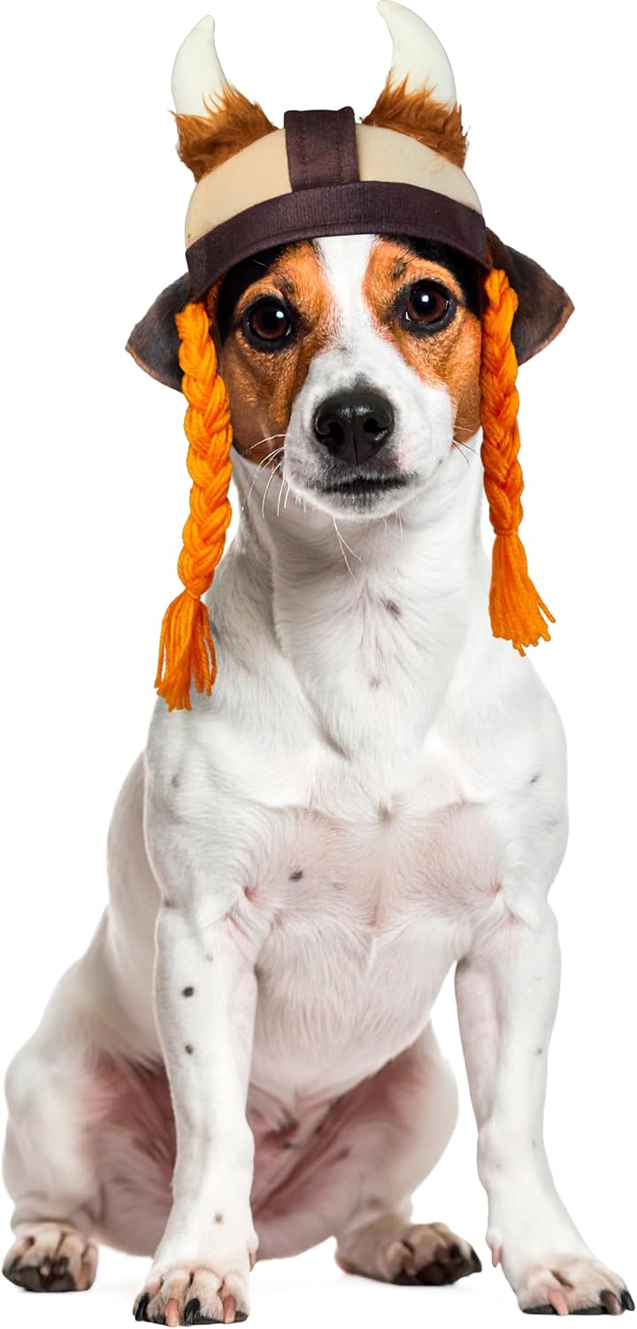 Rubies Viking Pet Hat for Dogs or Cats, M/L – Essentials for Dogs - Medium-Large