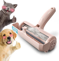 DELOMO Pet Hair Removal Tool, Pet Hair Remover - Lint Roller for Pet Hair - Cat and Dog Hair Remover for Couch, Furniture, Carpet, Car Seat, Reusable Lint Roller with Fur Bin, Pet Owner Essential
