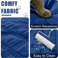 Smiry Waterproof Dog Bed Cover - Navy/Blue / Lattice / 40x70 - image 4