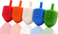 25-Pack Hanukkah Dreidels Multicolor Plastic Chanuka Draydels - 10-Pack - image 2