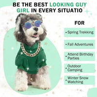 Security Dog Hoodie for Small Medium Large Dogs Boys Girls – Essentials for Dogs - Green(with Pocket) / Large - image 2
