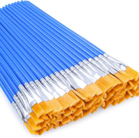 50 Pcs Flat Paint Brushes for Touch Up - 50 Pcs Flat Paint Brushes / 50 Count
