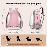 Cat Carrier Backpack, Pet Carrier Backpack Front Pack for Small Medium Cat Puppy Dog Carrier - Pink - image 2