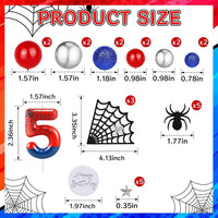 ZSMKJIAYE 25 piece racing cake topper set, red white black with number 3 candle - view 14