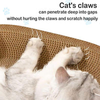 Cat Scratcher Bed 23.6x14.9” Extra Large Cardboard Cat Scratching Bed – Essentials for Cats - 1PC-23.6 x 14.9 x 3.9 inches - image 4