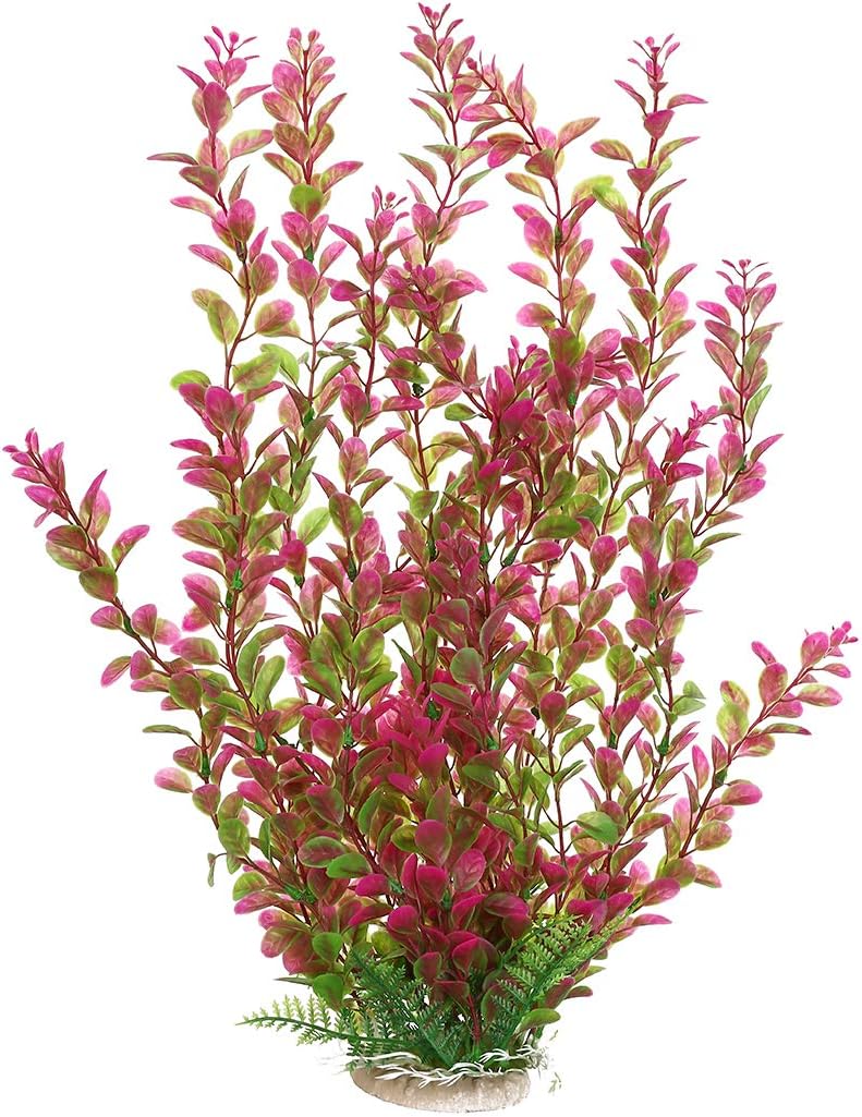 18 Inch Artificial Aquarium Plants – Essentials for Fish - Red