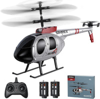 SIMREX silver RC helicopter toy for kids with remote control