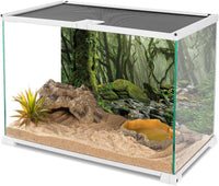36x20 in Terrarium Backdrop Foggy Forest Stream Reptile Habitat - 24x12in/60x30cm - image 3