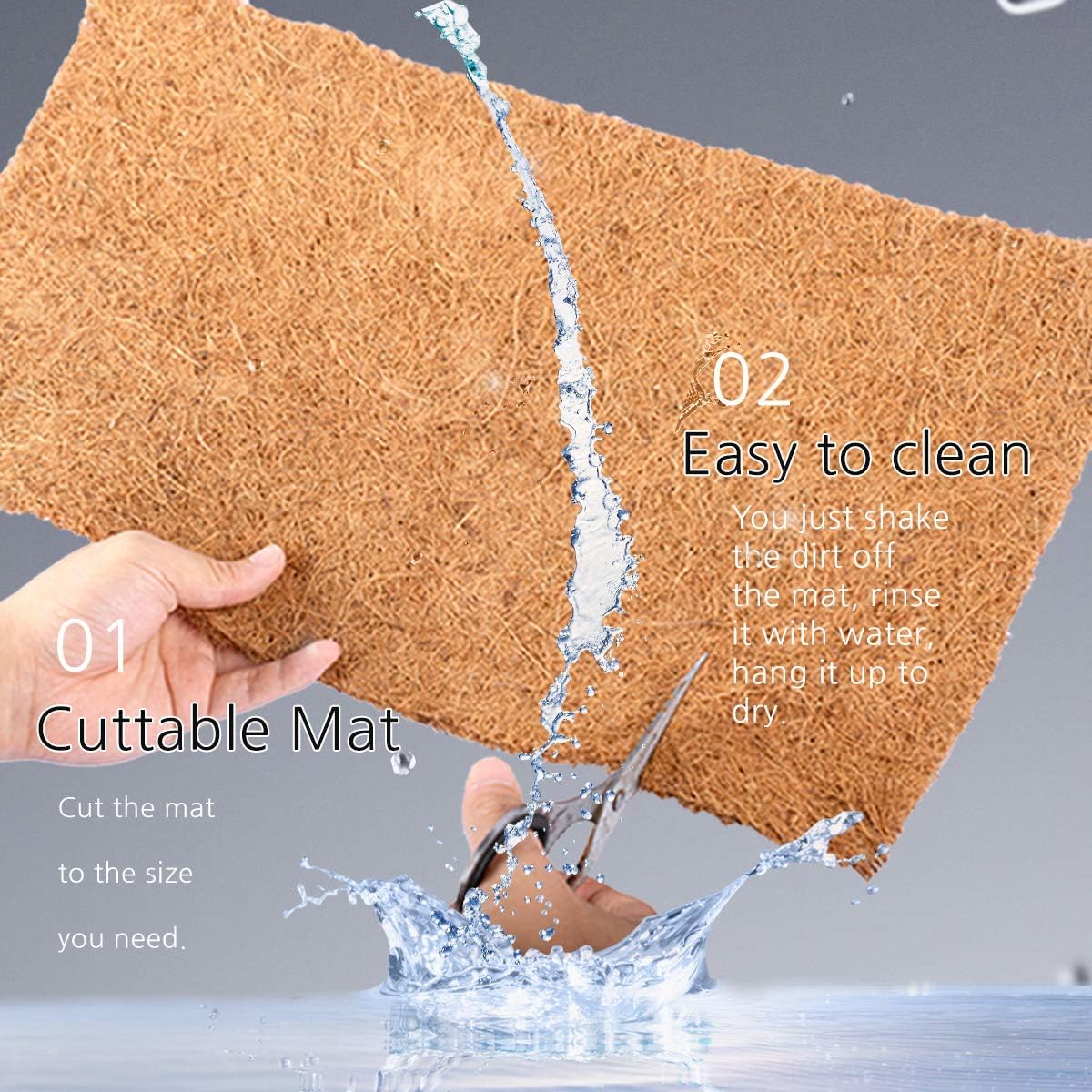 Reptile Carpet Natural Coconut Fiber - 36"x18" 1pack - image 3