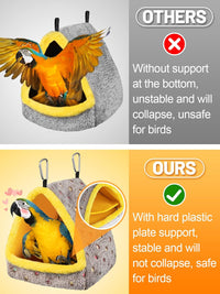 Large Winter Warm Bird Nest House with Support Board for Cage – Essentials for Birds - Large - image 2