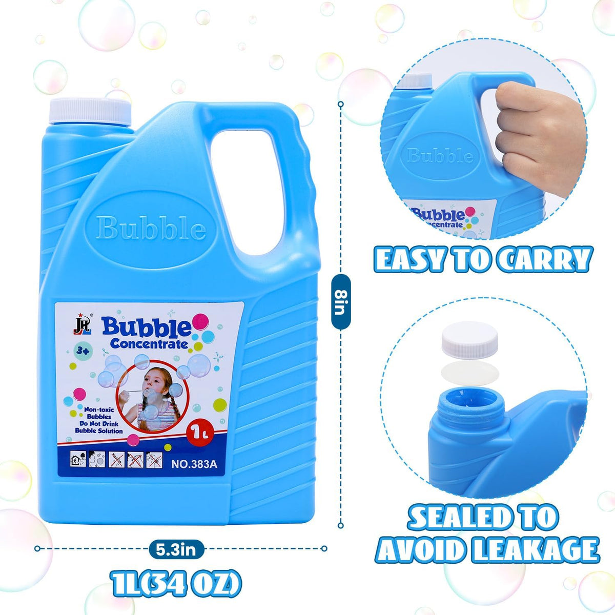 EagleStone 67 oz concentrated bubble solution refill in 2 bottles - view 11
