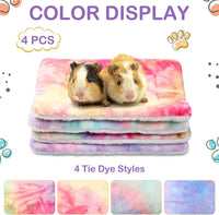 Haull 4 Pcs Waterproof Guinea Pig Bedding Mat, 13 x 10 - Tie Dyed / 13 x 10 Inch - image 4