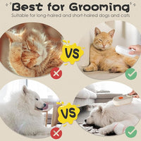 Cat Steam Brush, 3 in 1 Self Cleaning Steamy, Spray Silicone Massage Comb, Hair Removal Tool with Handle Multifunctional Grooming Brush for Cats Dogs