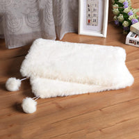 SHENGOCASE 2-pack 10x14 inch faux rabbit fur cat bed pad