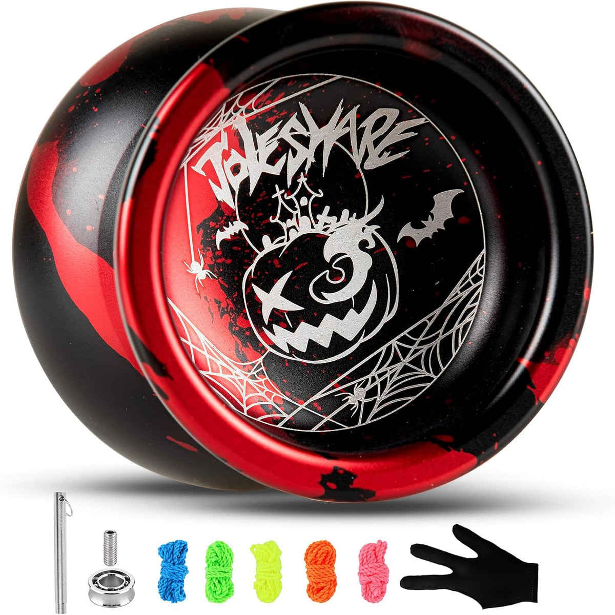 LESHARE X2 Dual-Mode Yoyo for Advanced Players & Teens Beginners – Fun for Kids & Family - Red Black