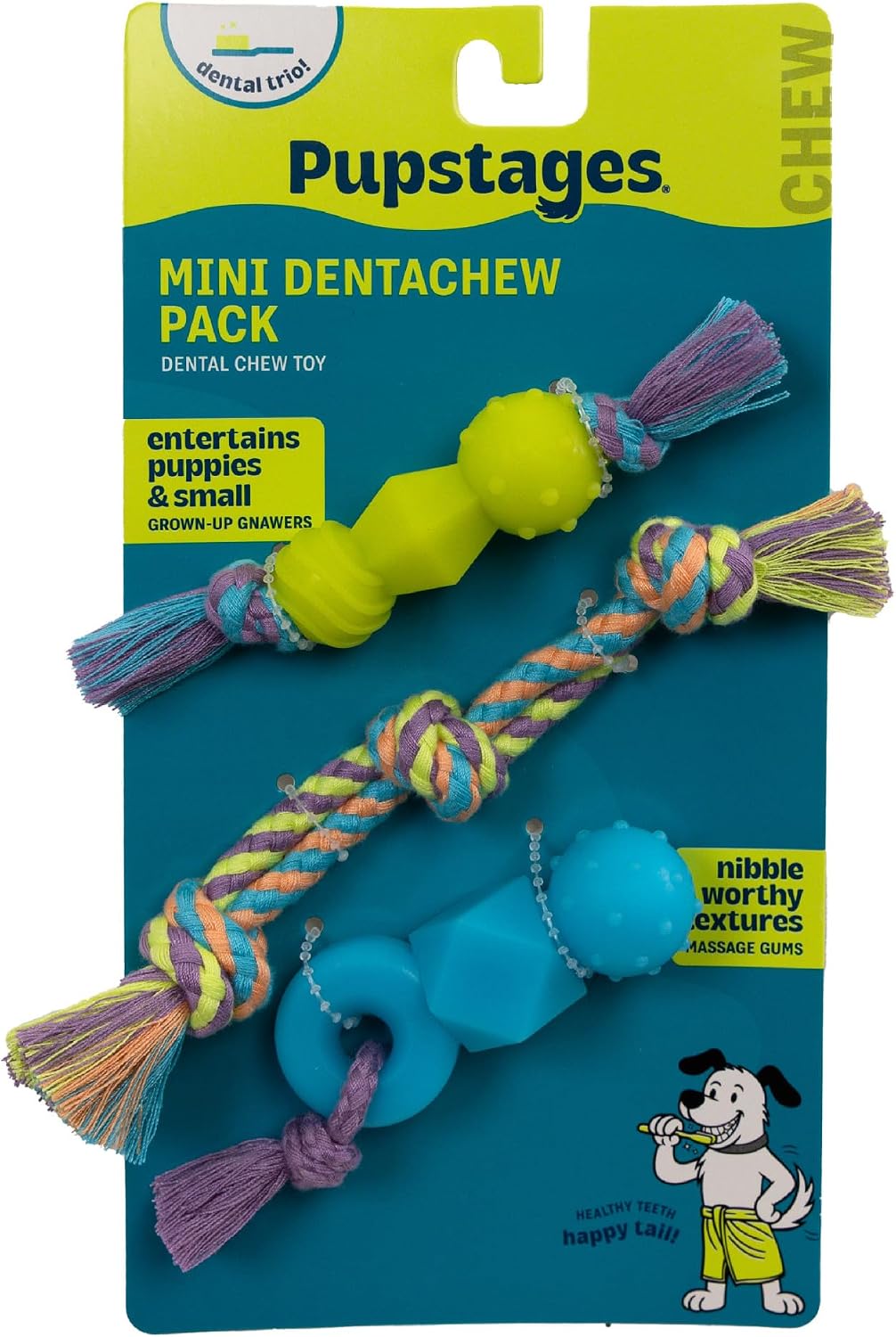Cool Teething Stick Dental Dog Chew Toy, Soak & Freeze, 8.5" – Essentials for Dogs - Dentachew - image 2