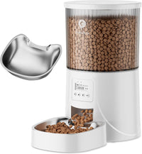 Automatic Cat Feeder: 4L Timed Cats Food Dispenser Programmable – Essentials for Cats - Frosted White