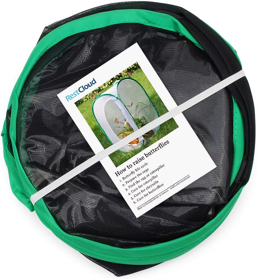 RESTCLOUD 36" Large Monarch Butterfly Habitat - Black with Green - image 3