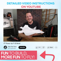 POWERUP 4.0 Dragon Paper Airplane Kit Smartphone App Controlled RC - F22 Kit - image 3