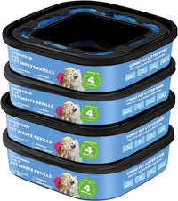 Genie Refill Bags for Cat Dog 2 Pack - 1 Count (Pack of 4)