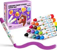 Jar Melo tempera paint sticks for kids in 16 washable solid colors with twist-up barrels - view 2