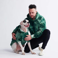 Spark Paws Dog Hoodie, Buttery-Soft Sweater Sweatshirt - Green Skydye / 5XL - image 4