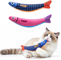 PetBusy Cat Toys with [5000 mg A+Natural Catnip & Silvervine] Kicker - Blue+Pink